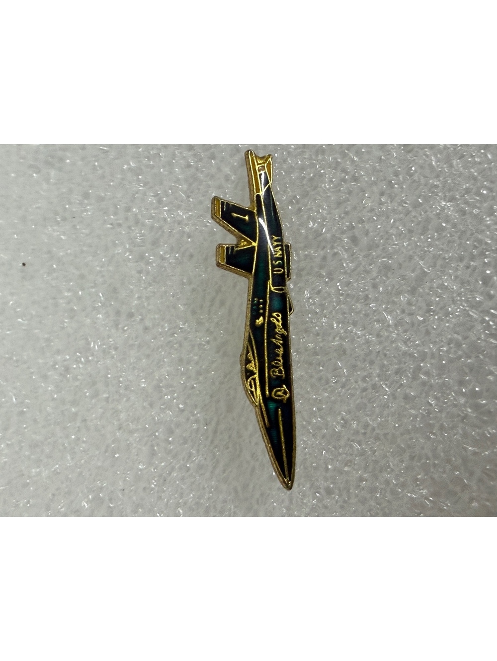 Vintage U.S. Navy Blue Angels Blackbird SR-71 Lapel Pin
